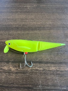 Leurre souple artificiel en acier inoxydable, type Minnow à queue <span class=keywords><strong>aiguille</strong></span>, pour montage en tandem, pour la pêche au bar, au poisson mandarin et au poisson-chat en eau moyenne - Product Image 2