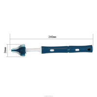 Brosses en silicone personnalisées pour biberons et tétines avec poignée rétractable en plastique, modèle JG-0009, prix usine, de Guangdong