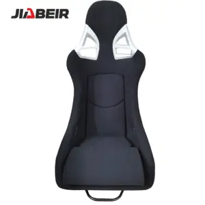 JBR1072B Universele Slider Zwarte Fiber Glas Terug Emmer Racing Car Seat