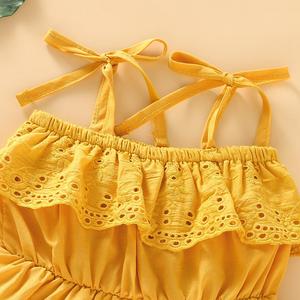 En gros Barboteuse en dentelle pour bébé, Combinaison, Tenues à bretelles pour nouveau-né, Combinaison de soleil - Product Image 4