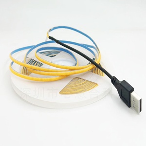 Bande lumineuse <span class=keywords><strong>LED</strong></span> USB 5V, flexible, auto-adhésive, faible et haute luminosité, CRI 90, pour la décoration intérieure et l'éclairage d'ambiance - Product Image 1