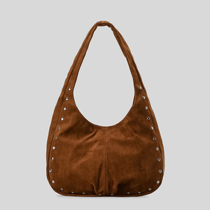 <span class=keywords><strong>Vintage</strong></span> Grande Capacidade Faux Suede Mulheres Sacos De Ombro Do Punk Rivet Lady Bolsas De Luxo Bolsa De Couro Macio Tendência 2025 - Product Image 2