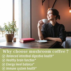 Factory Wholesale Mushroom Coffee Powder Support Custom Reishi Mushroom Supplement Shiitake Morel Mushroom Extract Powder Coffee - Product Image 3