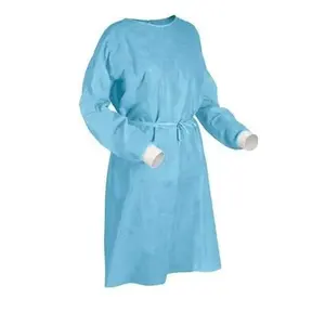 Vestido descartável do isolamento PP/PPE/SMS tecido não Betas Quirurgicas Desecables Cirurgião Médico Vestido