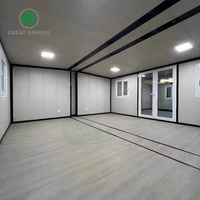 Maison modulaire en conteneur de 20 pieds, panneau métallique sculpté, préfabriqué, bureau, salle de classe, maison mobile, mini-maison, bâtiment préfabriqué