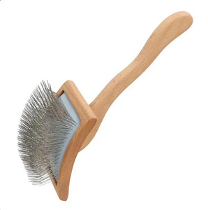 Di alta qualità in acciaio inox e ago di legno Pet spazzola per cani gatti rimuove i capelli sciolti grovigli stuoie piccolo animale toelettatura strumento - Product Image 3