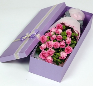 Tùy Chỉnh Thiết Kế Sáng Tạo Có Thể Gập Lại Vuông Hat Hộp Giấy Đám Cưới Thân Cây Dài Hoa Hồng Hoa Tươi Bao Bì Hộp Có Nắp Đậy - Product Image 4