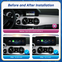 Écran multimédia sans fil CarPlay Android Auto 10,25'' / 12,3'' pour Mercedes Benz GLK X204 2008-2015 NTG4.0/4.5
