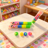 Bonbons durs multicolores en forme de cube, saveur fruitée 3D, design original, boîte de 30 pièces, emballage personnalisé, fête d'enfants, vente en gros