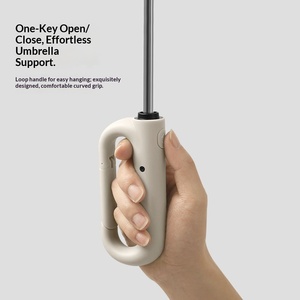 280T High Density Reverse Loop <b>Umbrella</b> <b>Automatic</b> Portable Reinforced Men's Business Printing Factory Spot Wholesale - Product Image 4