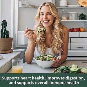 Poudre de jus d'herbe d'orge en marque privée OEM, complément alimentaire, poudre végétale biologique végétalienne, soutient la santé cardiaque - Product Image 2