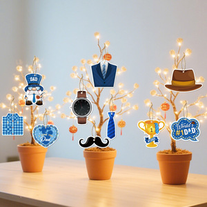 Father's Day <b>Ornaments</b> Paper Decorations Digital Printing Props For Party Decoration Sets - Product Image 3