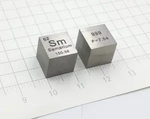 उच्च गुणवत्ता वाले धातु समरियम तत्व घन 10 मिमी औसत वजन 7.45 ग्राम या ऊपर 99.9%