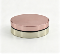 Boîte à poudre compacte ronde portable J85-Q03 vide en plastique avec miroir pour fond de teint et maquillage du visage