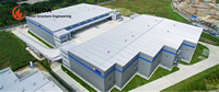 Atelier d'usine moderne en acier sur mesure, structure métallique solide, résistant au vent, à faible coût, pour garage public communautaire LIBIDA