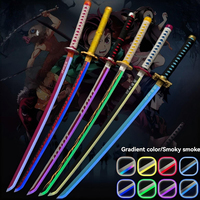 Katana Lumineuse Vaporisable Demon Slayer Cosplay LED Éclairée 104cm Épée Grande Taille Épée d'Anime Cadeau