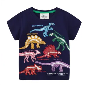 Kaos & Polo Anak Laki-laki, Atasan Dinosaurus Bercahaya