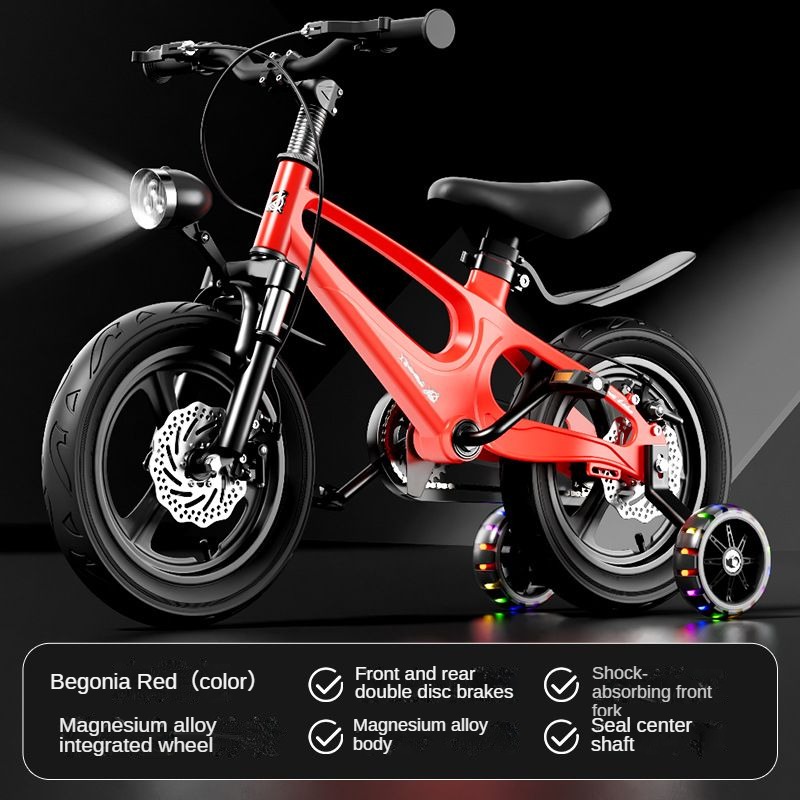 Freno a disco + rosso [ruota integrata] + luce a LED