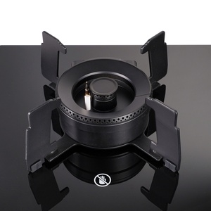 AI Smart Timer China Kitchen Double 2 burner <strong>Gas</strong> Stove Built-in Flip <strong>Gas</strong> Stove 2 Burners Battery <strong>Ignition</strong> with Ceramic Surface - Product Image 5