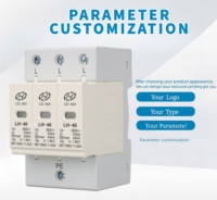 Parasurtenseur solaire AC LEIHAO Yueqing Factory SPD T2 PBT 40KA 385V 3P, dispositif de protection contre les surtensions industrielles, certifié CE ISO9001