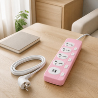 Prise de courant multifonctionnelle pour usage industriel personnalisé, 4 prises, 2 ports USB-A, pour l'Asie du Sud-Est, Thaïlande et Cambodge