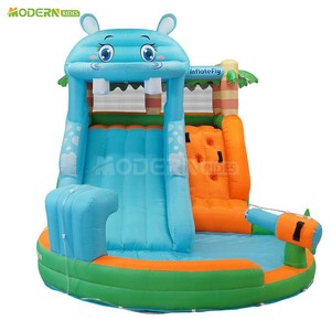 Parc aquatique gonflable pour enfants sur le thème de la mer, en PVC souple, idéal pour les loisirs à domicile et les jeux aquatiques saisonniers, à vendre - Product Image 1