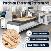Machine de découpe CNC ATC moderne avec étiqueteuse automatique et scie de découpe, routeur CNC 3018 pour fabricants de meubles