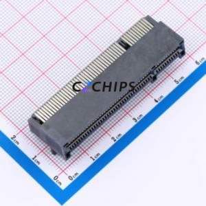 PCIE-098-02-F-D-RA Gold Finger Connector Bent Lead Through Hole,P=1mm Connector 1mm 98P Right Angle Insert Phosphor Bronze - Product Image 1