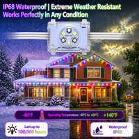Éclairage de Noël sur rail permanent 48V RGBIC 6 LED adressable avec contrôleur intelligent UCS2904 pour application mobile, lumières ponctuelles pour la décoration de la maison