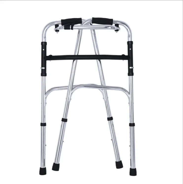 Alat Bantu Jalan Lipat Anak, Aluminium Aloi Keamanan Pegangan Tangan Rehabilitasi Roledik Rollator Walker