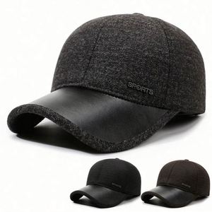 Nouvelle Arrivée 2025 – Casquette de Baseball Épaisse et Chaude en Cuir PU pour Hommes – Idéale pour l'Hiver et les Activités de Plein Air - Product Image 2
