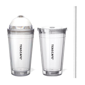 Gobelet isotherme à double paroi détachable 530 ml, réutilisable pour café froid, avec paille et options de personnalisation DIY - Product Image 5