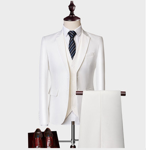 <strong>3</strong>-piece English Style Wedding Banquet Business Formal <strong>Suit</strong> Single-row <strong>Button</strong> Noly <strong>Suit</strong> for Men - Product Image 6