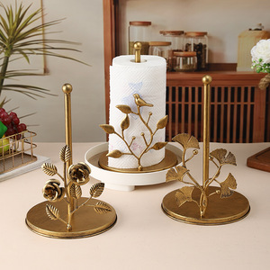 Mystic Arts Iron Tissue Holder <b>Stand</b> Metal Modern Simple Design For Home <b>Desktop</b> Kitchen Living Room Storage Rack - Product Image 1
