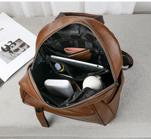 Zaini per le donne moda vera pelle di mucca elegante zaino classico borsa a tracolla <span class=keywords><strong>femminile</strong></span> in pelle bovina da viaggio stile College - Product Image 5