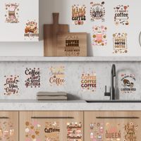 Trasferimenti Personalizzati Impermeabili UV per Confezioni di Tazze e Bottiglie, Citazioni Divertenti per Amanti del Caffè, Involucri UV DTF per Bicchieri Libbey da 16OZ