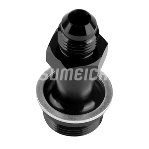 SUMEICHI Adaptateur d'entrée de carburateur de pompe à carburant en aluminium AN6 mâle à 7/8-20 "mâle Flare Union Hose Pipe Fitting - Product Image 4