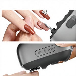 เครื่องมือตัดเล็บไฟฟ้าแบบพลาสติก 2-in-1 แบบชาร์จได้ สำหรับเล็บมือและเล็บเท้า ดีไซน์ปลอดภัยสำหรับนิ้วมือ ดูแลเด็ก - Product Image 1