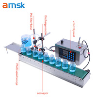 Petite ligne d'assemblage de machines de remplissage automatiques avec table convoyeuse, machine de remplissage de bouteilles de lait et d'eau