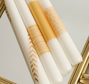 <span class=keywords><strong>Artdeco</strong></span> altre decorazioni di lusso in oro nero con candela di colore fornisce candele coniche per la cena per il matrimonio del ristorante - Product Image 3
