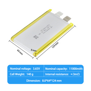 3.65v 11ah 파우치 배터리 리튬 폴리머 배터리 11000mah 고체 배터리 3.7v Nmc 배터리 농업용 드론 배터리 - Product Image 2
