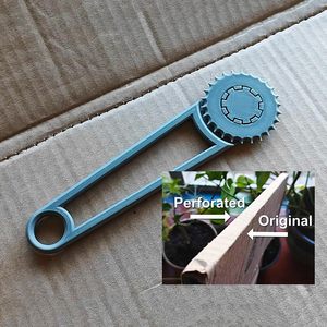 Cardboard Box Punch Tool For Home Use 3D Printed With <b>Gear</b> Design For Easy Cutting And Opening Cardboard <b>Boxes</b> - Product Image 2