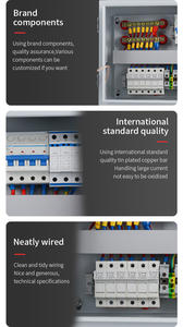 שמש PV Saipwell Combiner תיבת עם ברקים הגנה 15A 4 מיתרים 1000V עבור פנל סולארי 550V DC מעגל מפסק פנל סולארי - Product Image 5