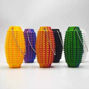 Portachiavi con massaggio appuntito-giocattolo portatile antistress per dita con Texture Grippy, Clip Fidget per alleviare l'ansia per <span class=keywords><strong>adulti</strong></span> e bambini - Product Image 1