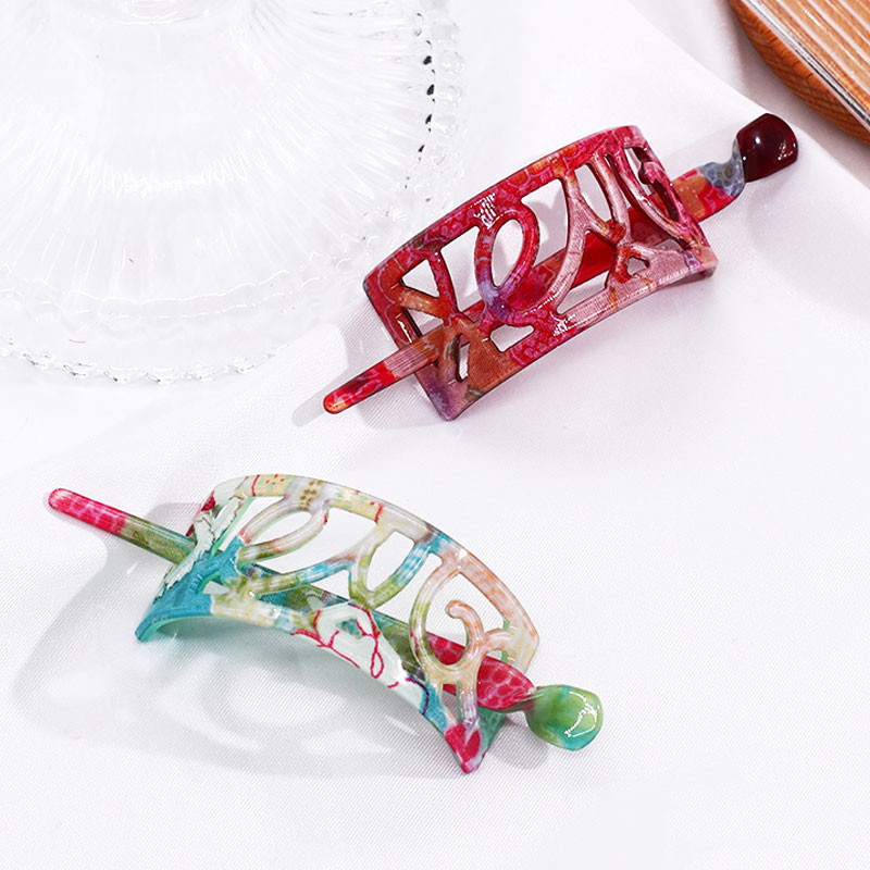 Японская винтажная акриловая заколка для волос с отверстиями, женские шпильки для волос для девочек, шпильки ручной работы, маленькие слайды для волос, шпильки, аксессуары на заказ