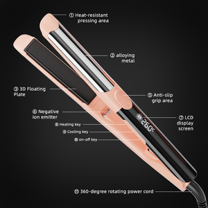 Prancha de Cabelo Profissional de Titânio com Logo Personalizado para Tratamento de Queratina e Cabelos Frizados - Product Image 5