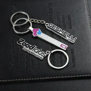 Promotional Business Gift 2D 3D Metal Keychains Key Chains Custom Logo Key Rings Key Ring Accessories Wholesale
