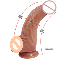 Dildo noir en silicone liquide, réaliste avec veines, grand dildo noir, jouet sexuel, dildos animaux, jouets sexuels anaux