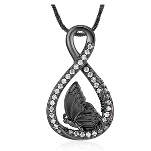 Infinite Cremation <strong>Butterfly</strong> Urn <strong>Necklace</strong> for <strong>Ashes</strong> Urn <strong>Ashes</strong> <strong>Necklace</strong> for Women Men Keepsake Pendant Memorial Locket <strong>Ash</strong> Holder - Product Image 6