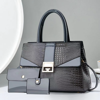Meilleures Ventes : Sacs à Main de Luxe Classiques pour Femme, Sacs Tendance en Cuir Brillant avec Portefeuille, Grande Pochette Style Européen